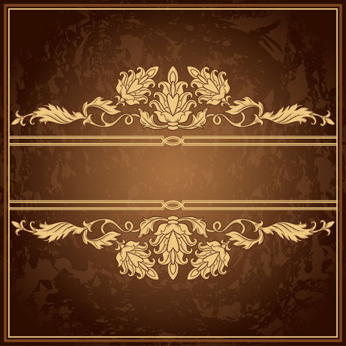 Classical decor frames retro vector set 14  