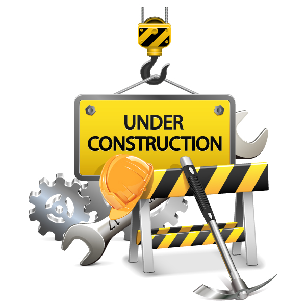 Creative construction sign with tool vector 05  