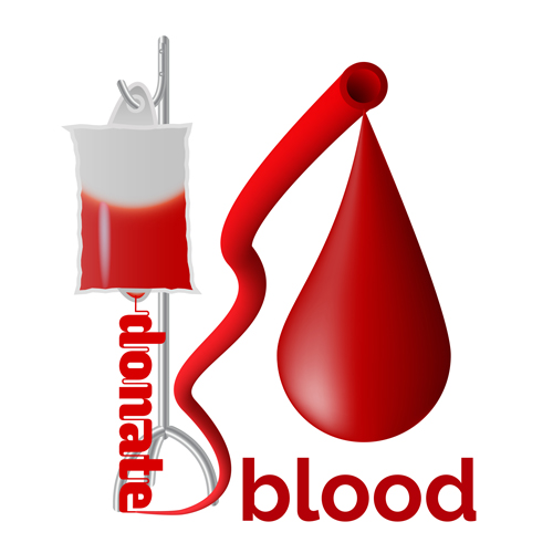 献血する血の創造的なベクター素材01  