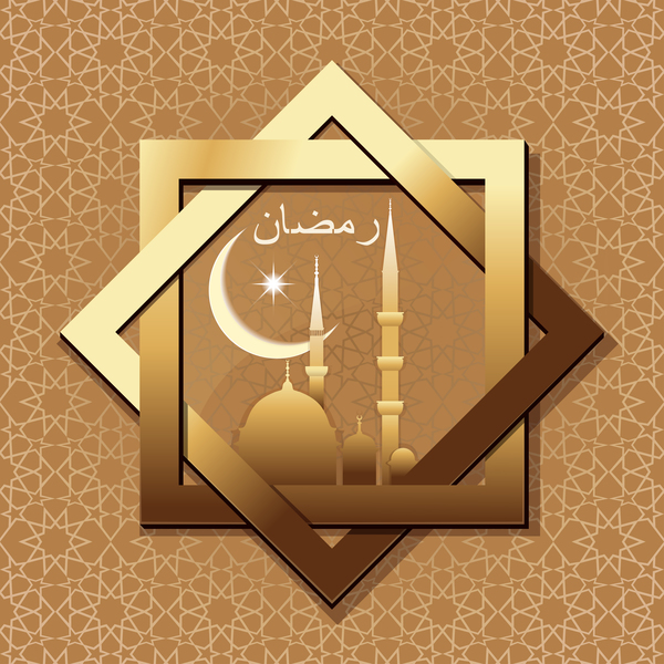 Elegante islamische Hintergrundkunstvektoren  