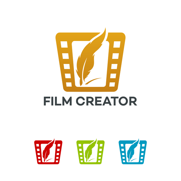 Film creator logo vector  