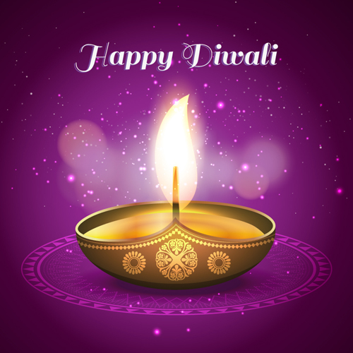 Happy diwali India styles vector background vector 04  