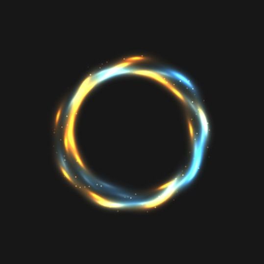 Vecteur de fond d’effet de cercle lumineux 06  