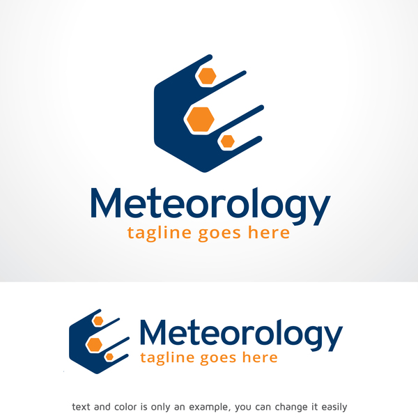 Meteorologie-Logo-Vektor-design  