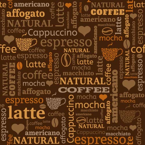 Natural coffee creative background vector 03  