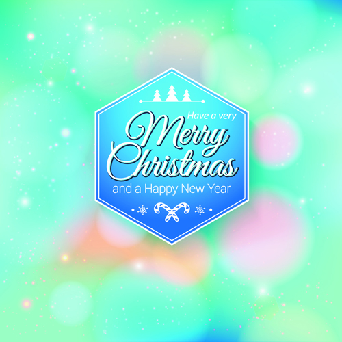 New Year Christmas labels and background 03  
