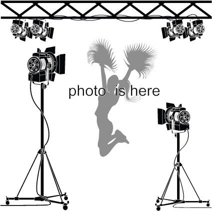 Elements of Photographic studio photographer design vector 04  