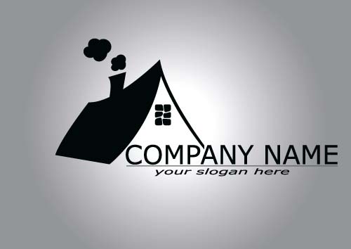 Real estate company logos vectors 01  