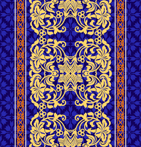 Retro ornate seamless pattern vectors 02  