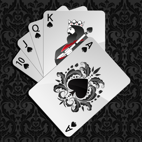 Royal straight flush playing cards vector 03  