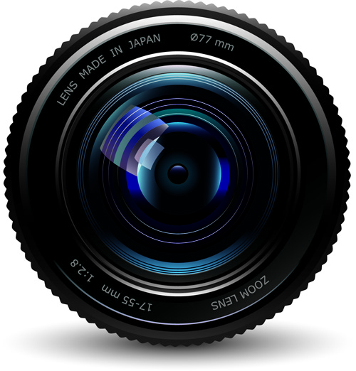 Set of different Photo Camera elements Vector 03  