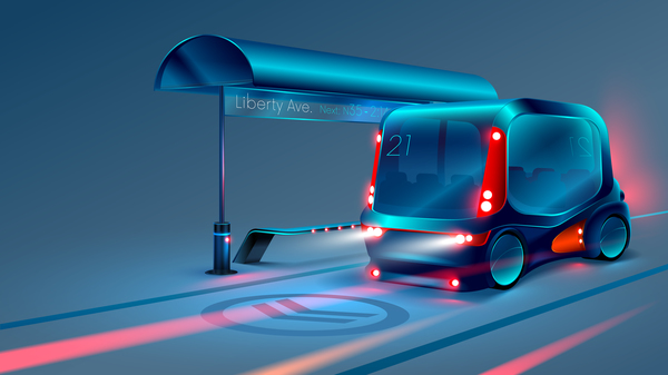 Intelligenter Buskonzept-Designvektor 03  