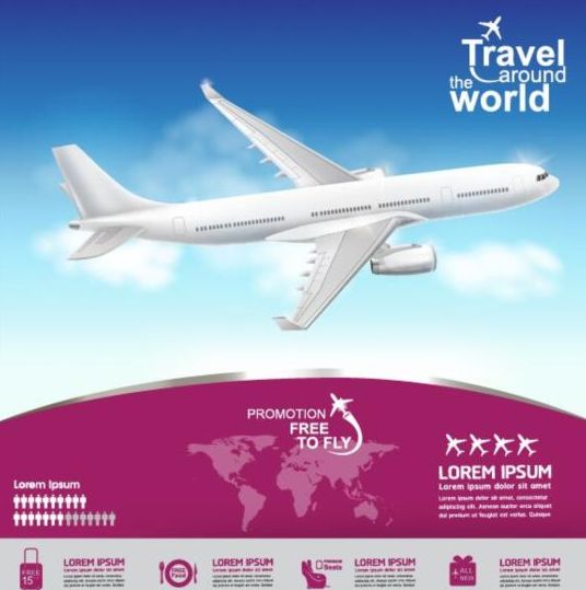 Viaggia intorno al mondo con il poster di design 06  