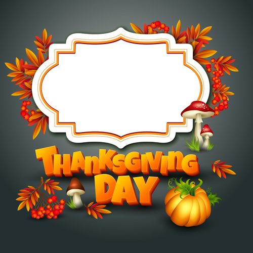 Vector thanksgiving day art background 01  