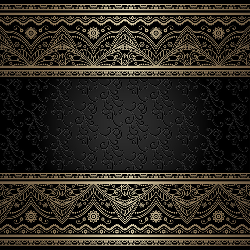 Vintage cecorative background material vector 07  
