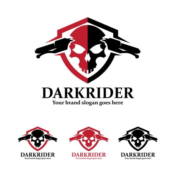 ダーク ライダーのロゴのデザインのベクトル  
