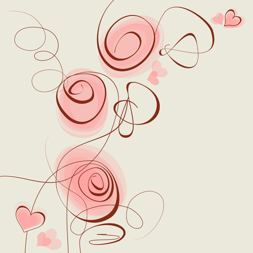 Valentine Day love backgrounds vector 01  