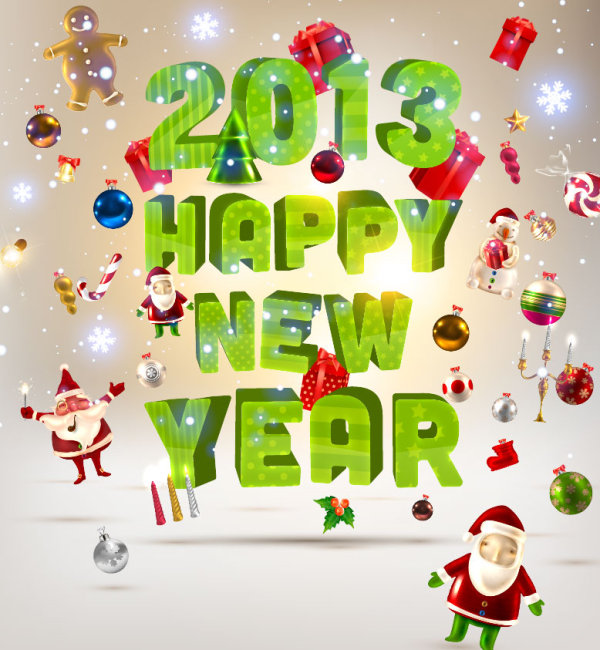 Creative 2013 Christmas design art vector 01  