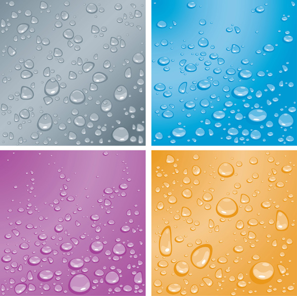 Drops of water Backgrounds art vector  