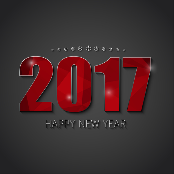 2017 nuovo anno sfondo con disegno di testo vettoriale 04  