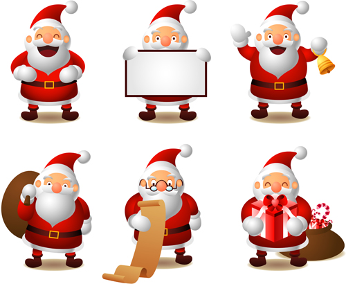 12/6 Kind Santa Claus vector material  