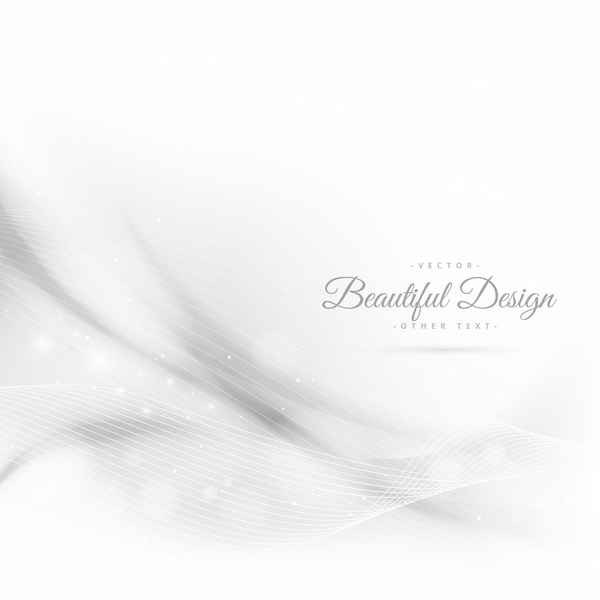 Abstract wavy lines with white background vector 08  