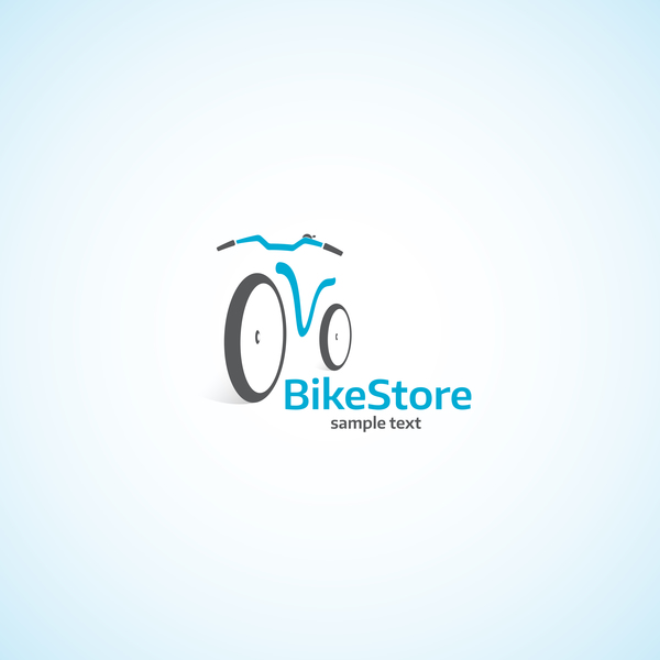 Bike store logo design vectors  