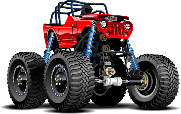 Cartoon sport utility vehicle vector 15  