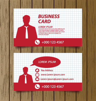 Classic modern business cards vector material 04  
