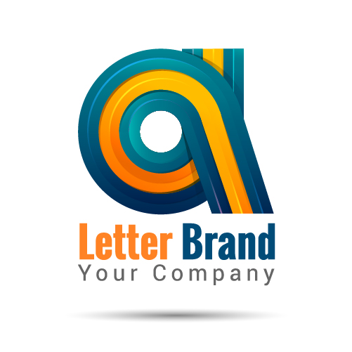 Vecteur de conception de logo de marque de lettre créative  