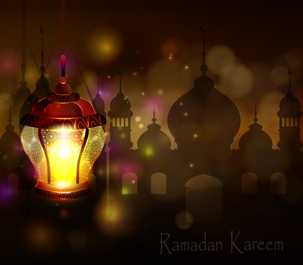 Kreative Ramadan Jareem dunkle Farbe Hintergrund Vektor 17  