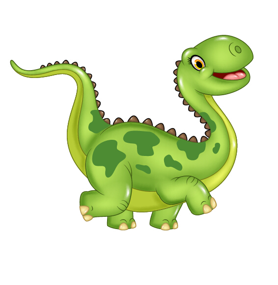 Cute cartoon dinosaur vector material 02  