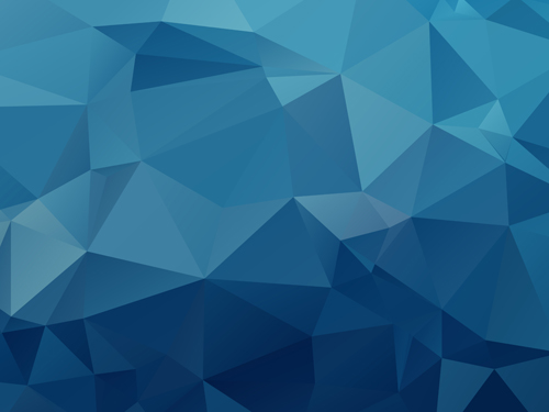 Embossment triangular blue background vector 05  