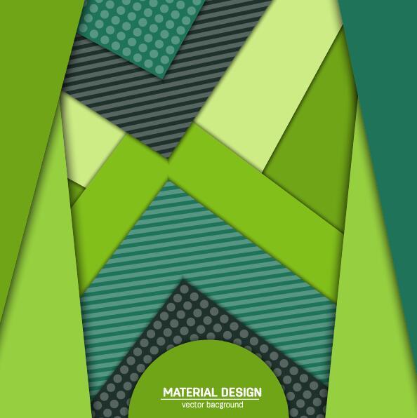 Green Layered modern background vector  