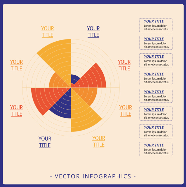 Infographics matrix template vectors 07  