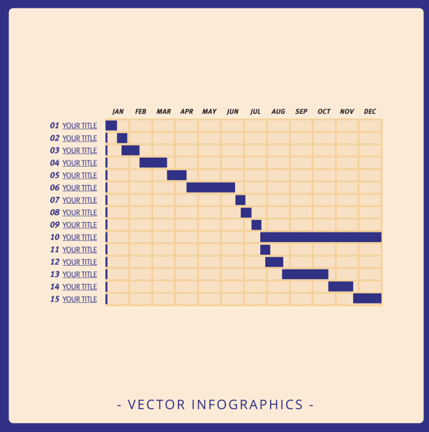 Infographics matrix template vectors 17  