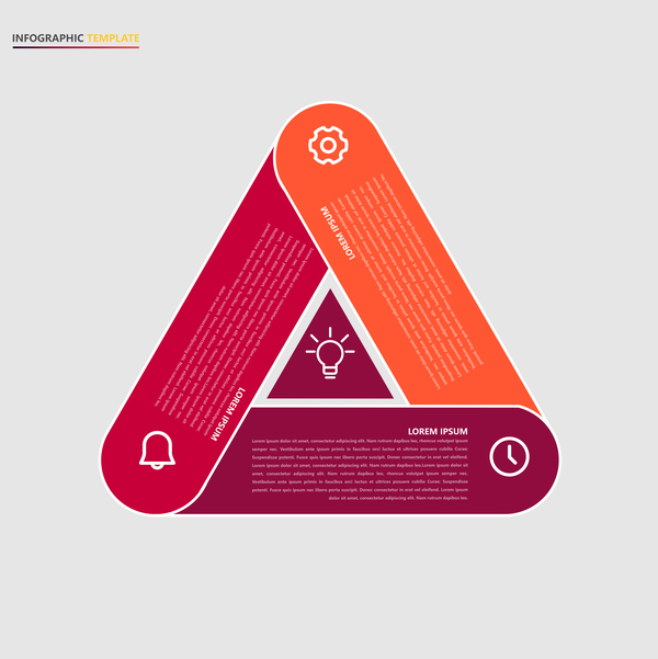 Infographic Schablone des minimalistischen Designs vector Material 02  