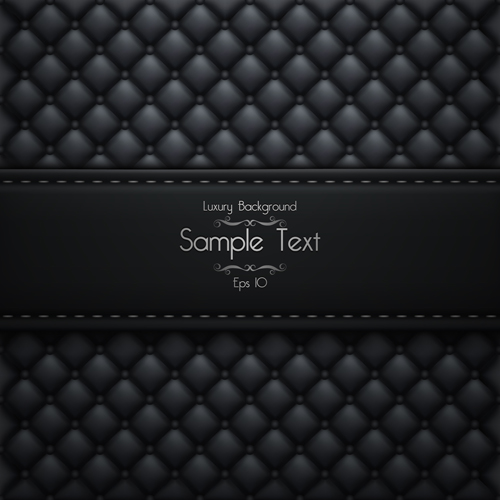 Ornate pattern leather background vector 04  