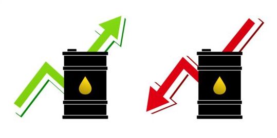 Цена подъема и падения вектора нефти  