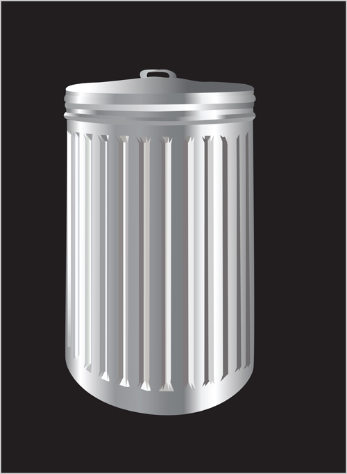 Colorful trash can vector 03  