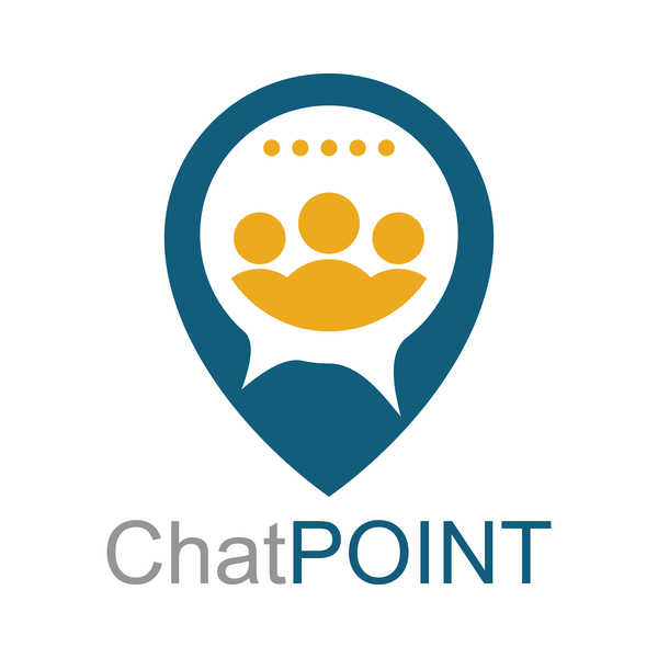 vecteur de chat business point logo  