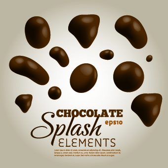 Creative Chocolate vector background illustration 04  