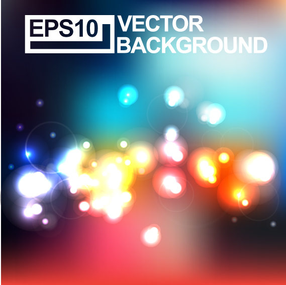 Blurs lights background art vector 04  