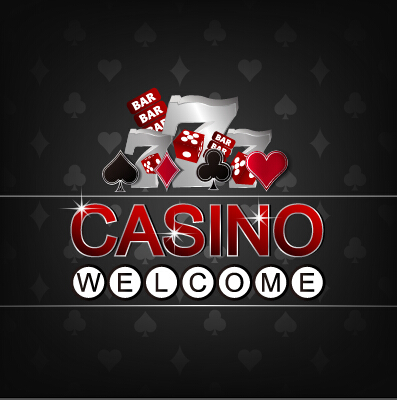 Casino poster cover vector material 03  