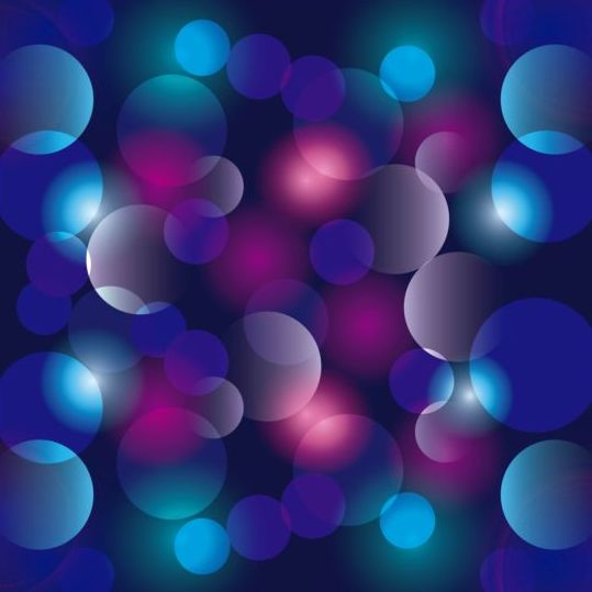 Gekleurde cirkel met wazige achtergrond vector 02  