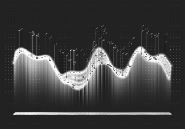 データ曲線グラフベクトルテンプレート10  