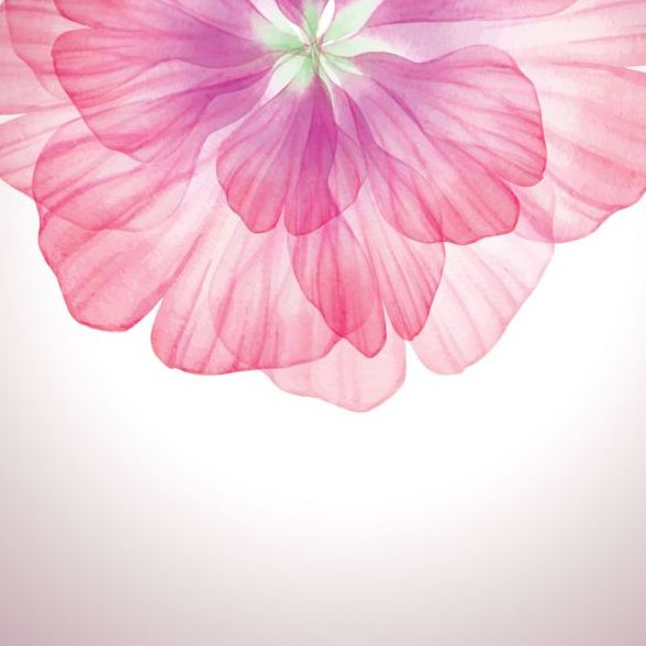 Traum rosa Blume mit Vektor 01  