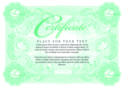 Vector Gentle certificate template set 01  