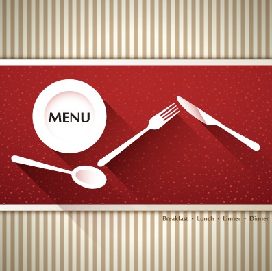 Modern restaurant menu cover design vector 01  