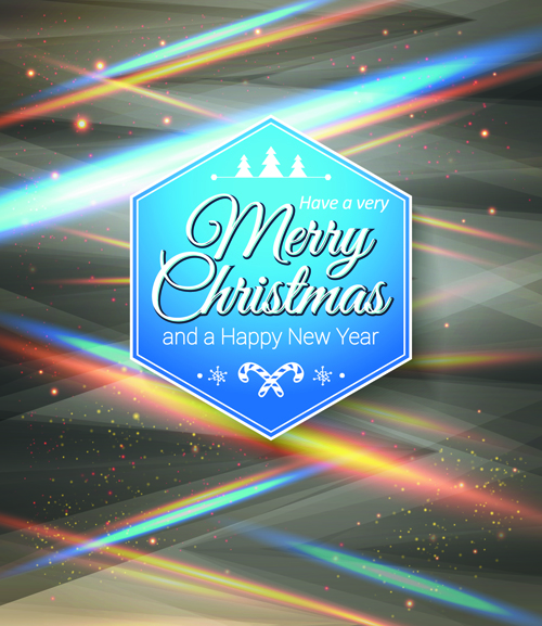 New Year Christmas labels and background 02  